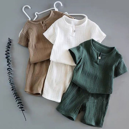 Baby Short-Sleeved Summer Suit for Boys and Girls